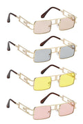 Stylish Square Side Metal Design Sunglasses - AM APPAREL