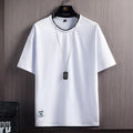 Summer Men's Plain Color Casual Loose Fit T-Shirts - AM APPAREL