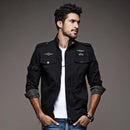 THOS Men's 100% Cotton Casual Cargo Jackets - AM APPAREL