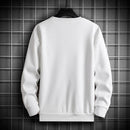 "TRAVEL" Men's Harajuku Letter Color Block Sweatshirt - AM APPAREL