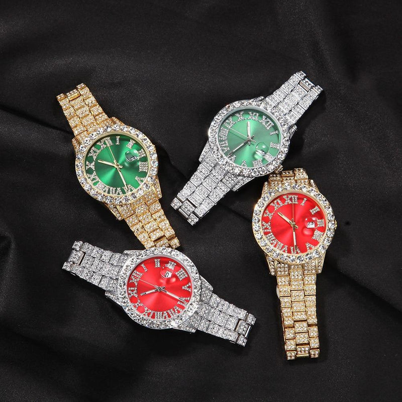 Unisex Hip Hop Iced Out Men's Watch - AM APPAREL