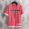 Unisex Streetwear Print Color Block T-shirt - AM APPAREL
