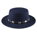 Unisex Vintage Wide Brim Fedora Hat - AM APPAREL