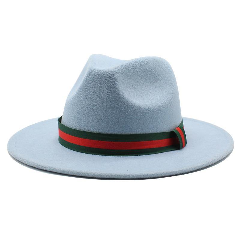 Unisex Wool Wide Brim Fedora Hats - AM APPAREL