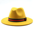 Unisex Wool Wide Brim Fedora Hats - AM APPAREL