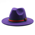 Unisex Wool Wide Brim Fedora Hats - AM APPAREL