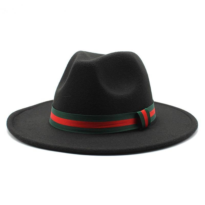 Unisex Wool Wide Brim Fedora Hats - AM APPAREL