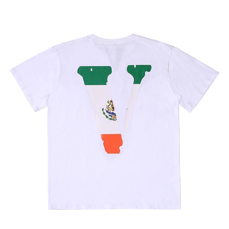 Vlone Unisex Streetwear Cotton Summer T-shirt - AM APPAREL