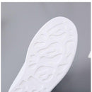 Women's Casual Embroidered White Sneakers - AM APPAREL