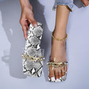 Women's Clear Slippers W/ Chain Details - AM APPAREL