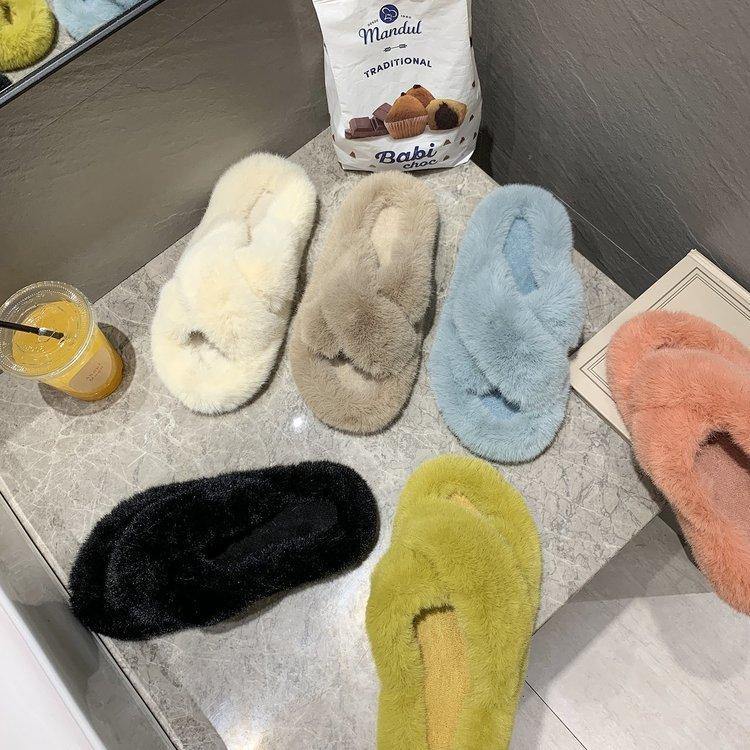 Women's Home Winter Furry Slippers - AM APPAREL