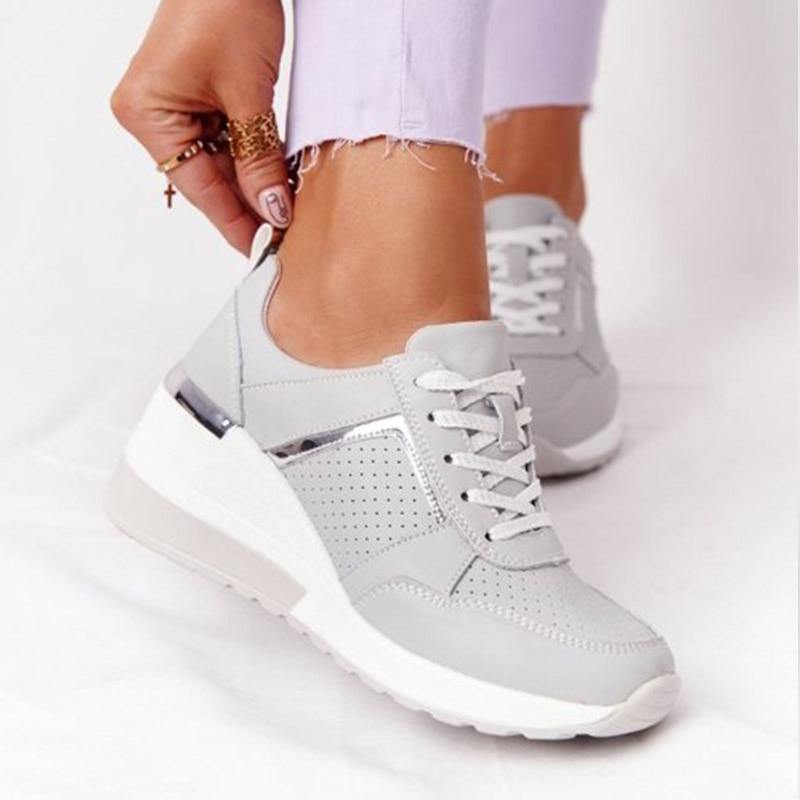 Women's Platform Casual Sneakers - AM APPAREL