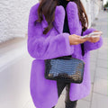 Women's Winter Warm Faux Fur Coat - AM APPAREL