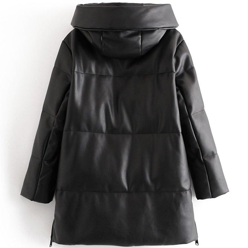 Women's Winter Zipper Parkas Long Coats - AM APPAREL